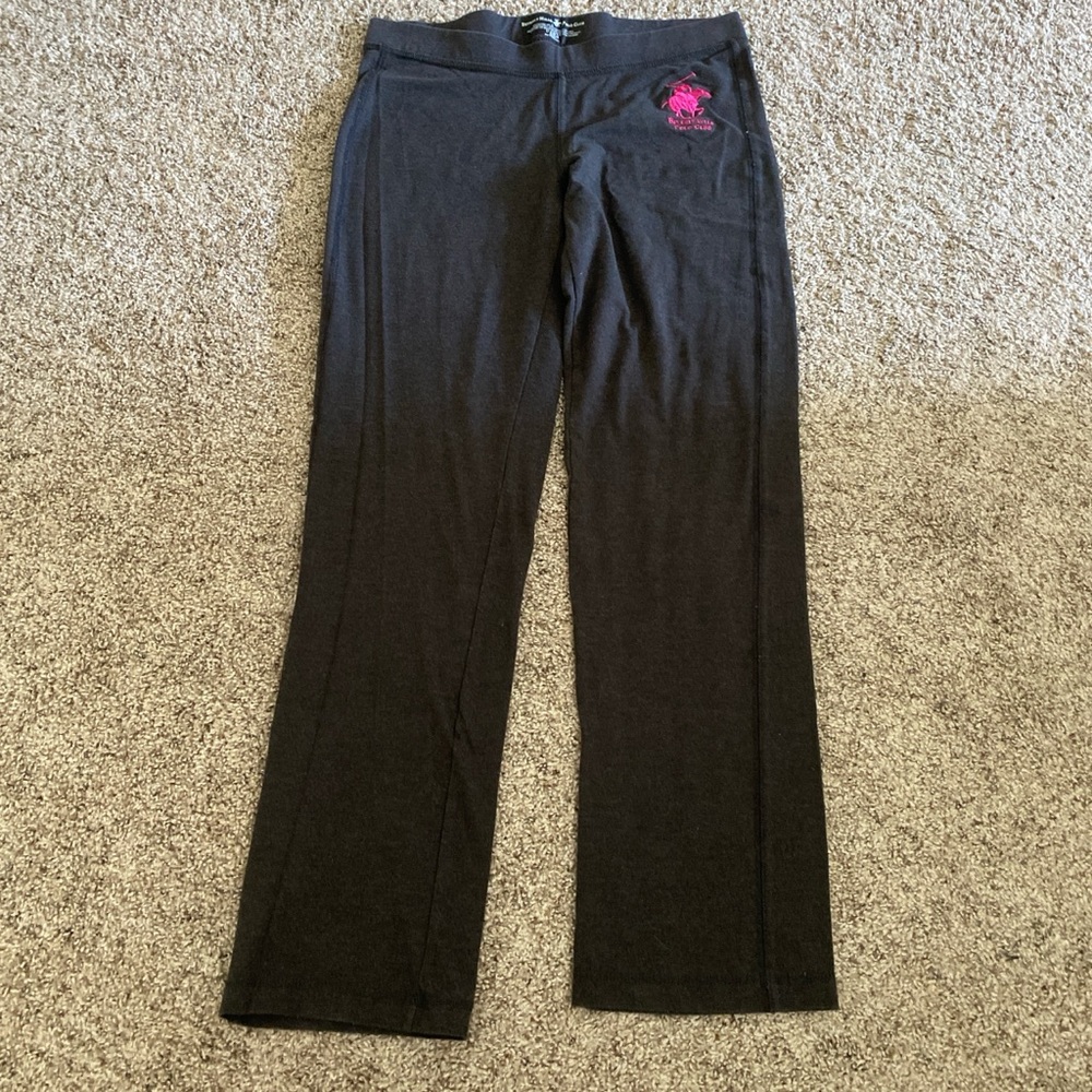 Beverly Hills Polo Club flare size large Pants with Pink Logo
